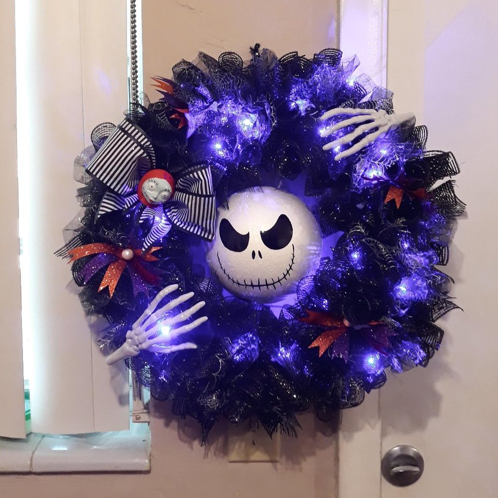 Jack Skellington Nightmare Before Christmas Wreath